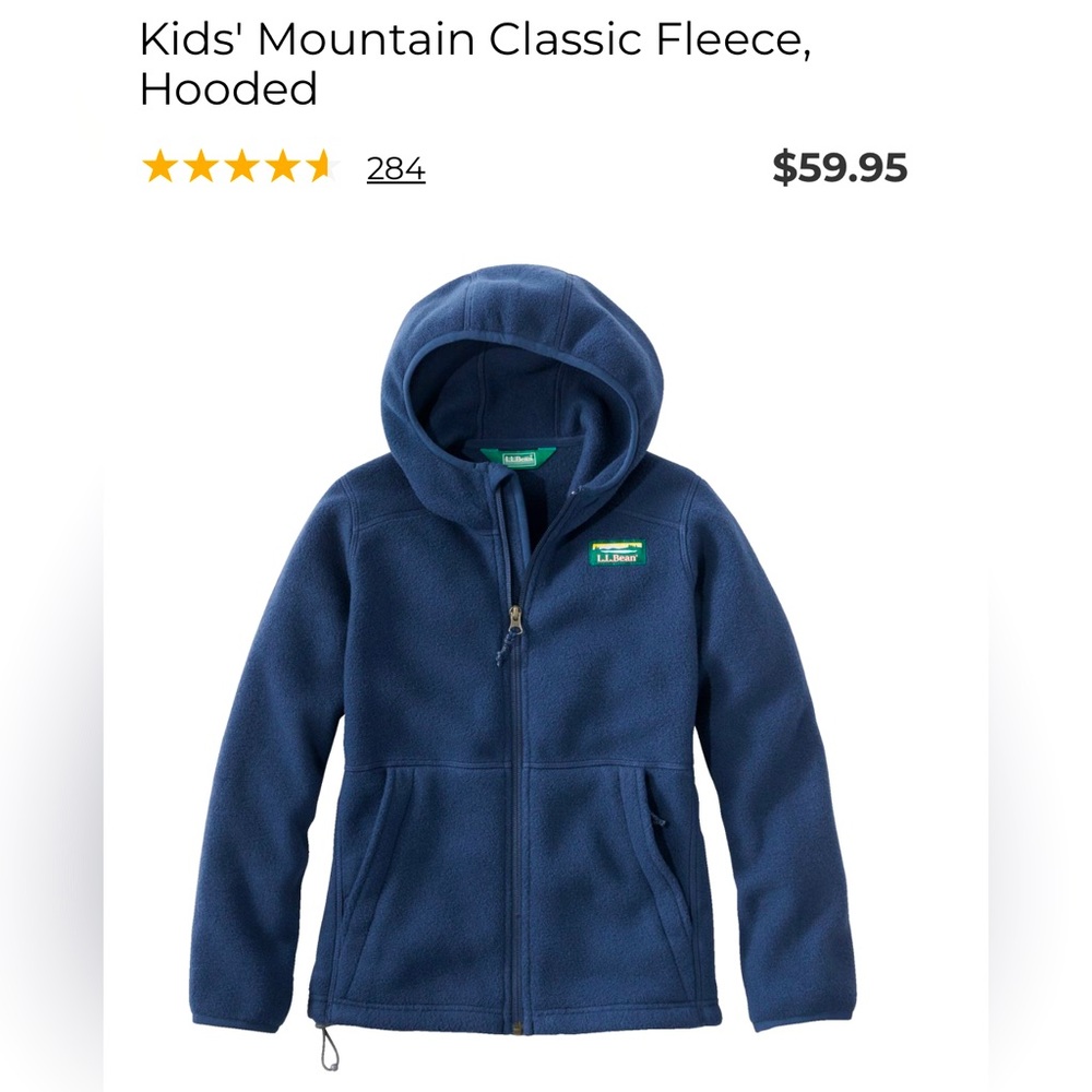 Brand new, L.L. Bean fleece